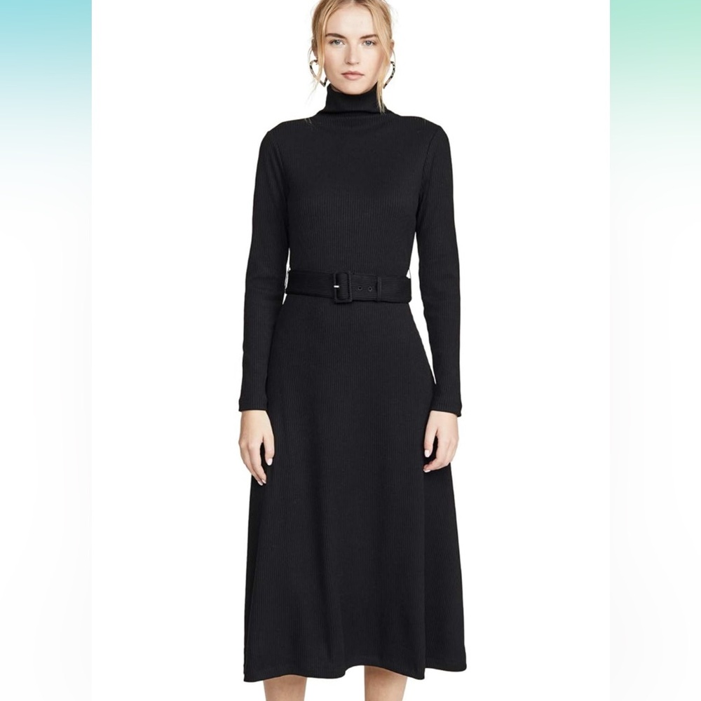 Club Monaco Melissah Black Belted Dress